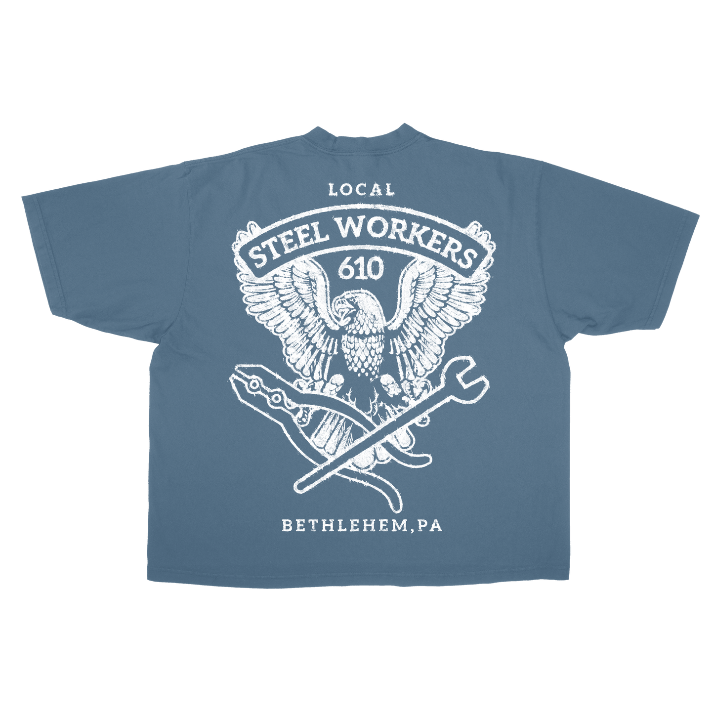 (MADEBYNANO®️ BETHLEHEM STEEL TEE - DENIM