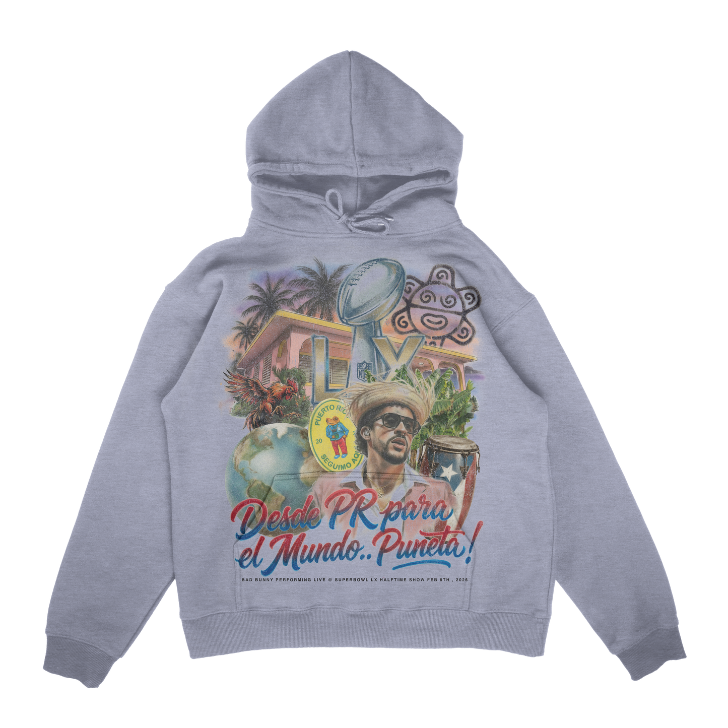 BENITO BOWL HOODY - GREY