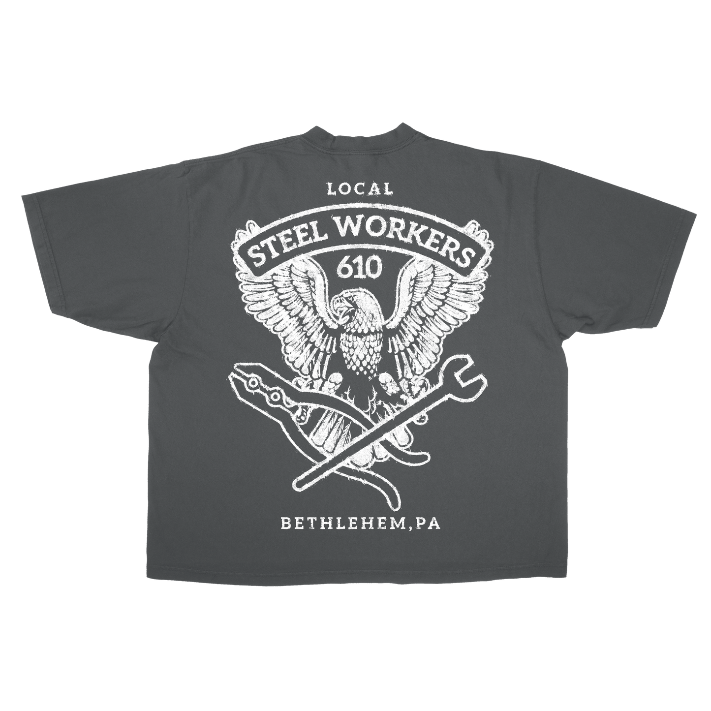 MADEBYNANO®️ BETHLEHEM STEEL TEE - VINTAGE BLK