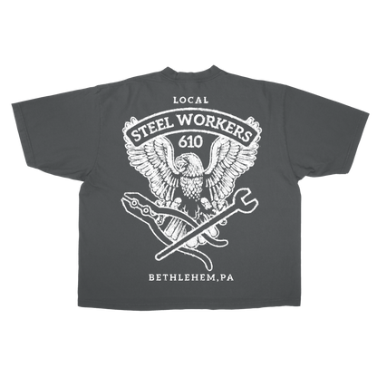 MADEBYNANO®️ BETHLEHEM STEEL TEE - VINTAGE BLK