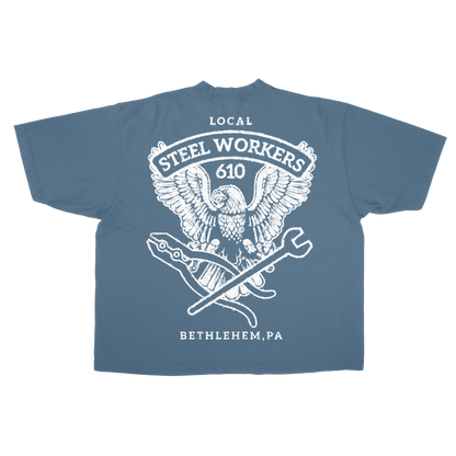 (MADEBYNANO®️ BETHLEHEM STEEL TEE - DENIM