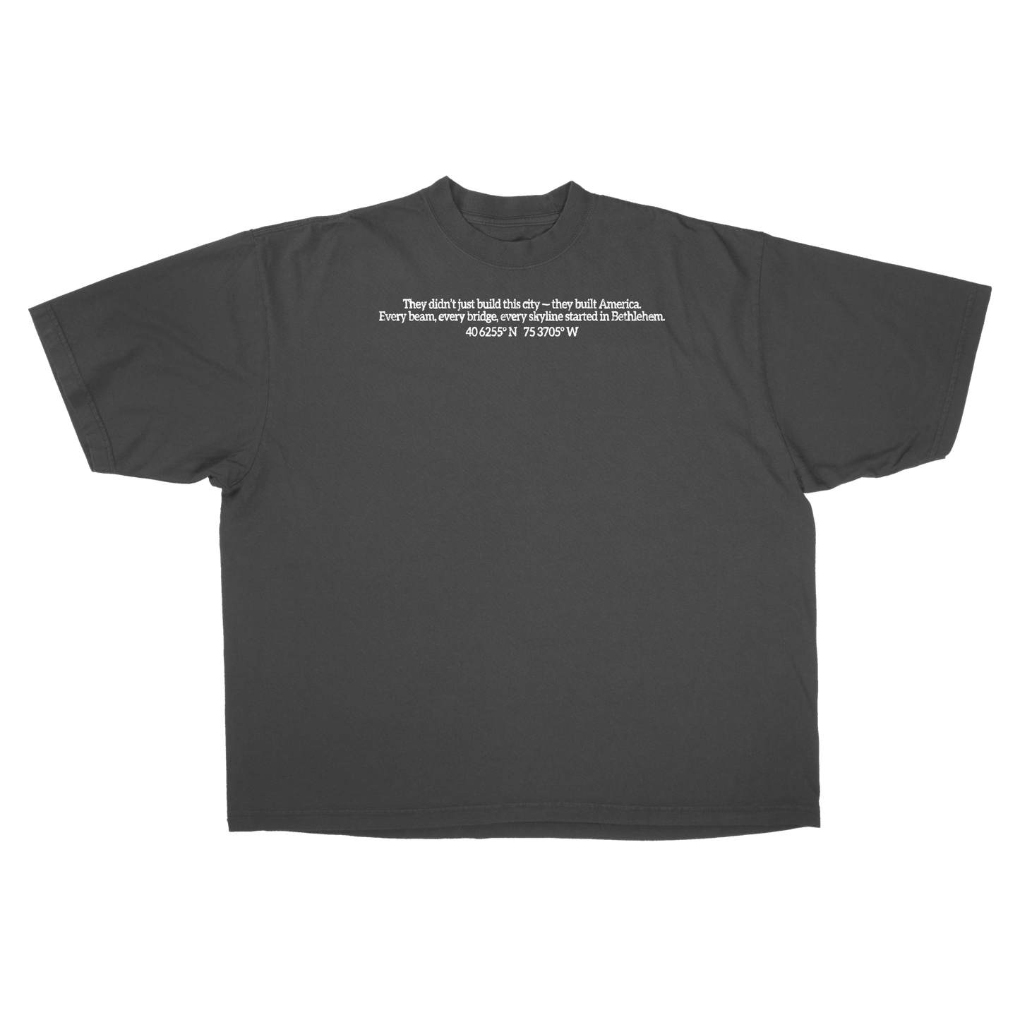 MADEBYNANO®️ BETHLEHEM STEEL TEE - VINTAGE BLK