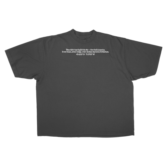 MADEBYNANO®️ BETHLEHEM STEEL TEE - VINTAGE BLK