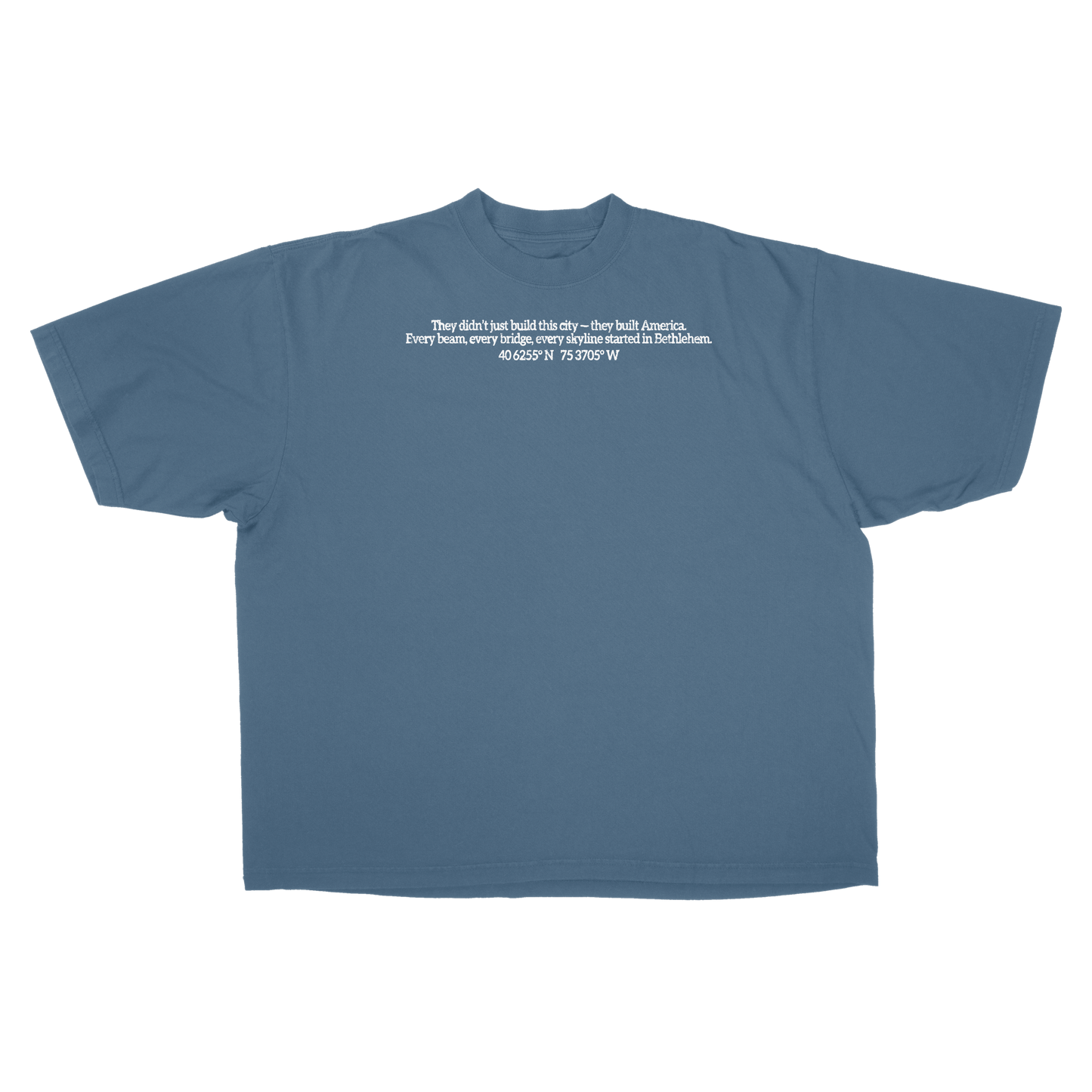 (MADEBYNANO®️ BETHLEHEM STEEL TEE - DENIM