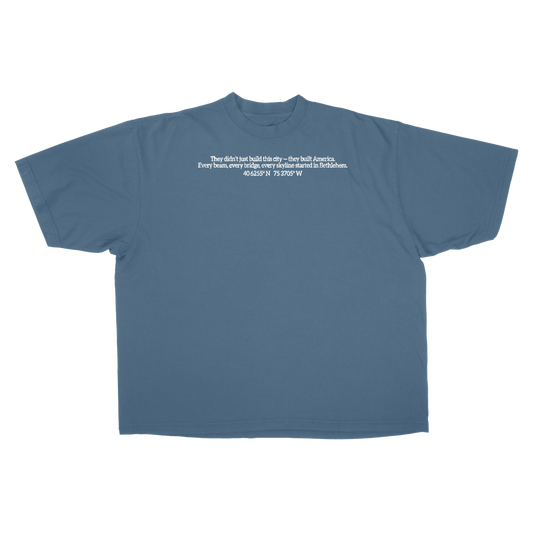 (MADEBYNANO®️ BETHLEHEM STEEL TEE - DENIM