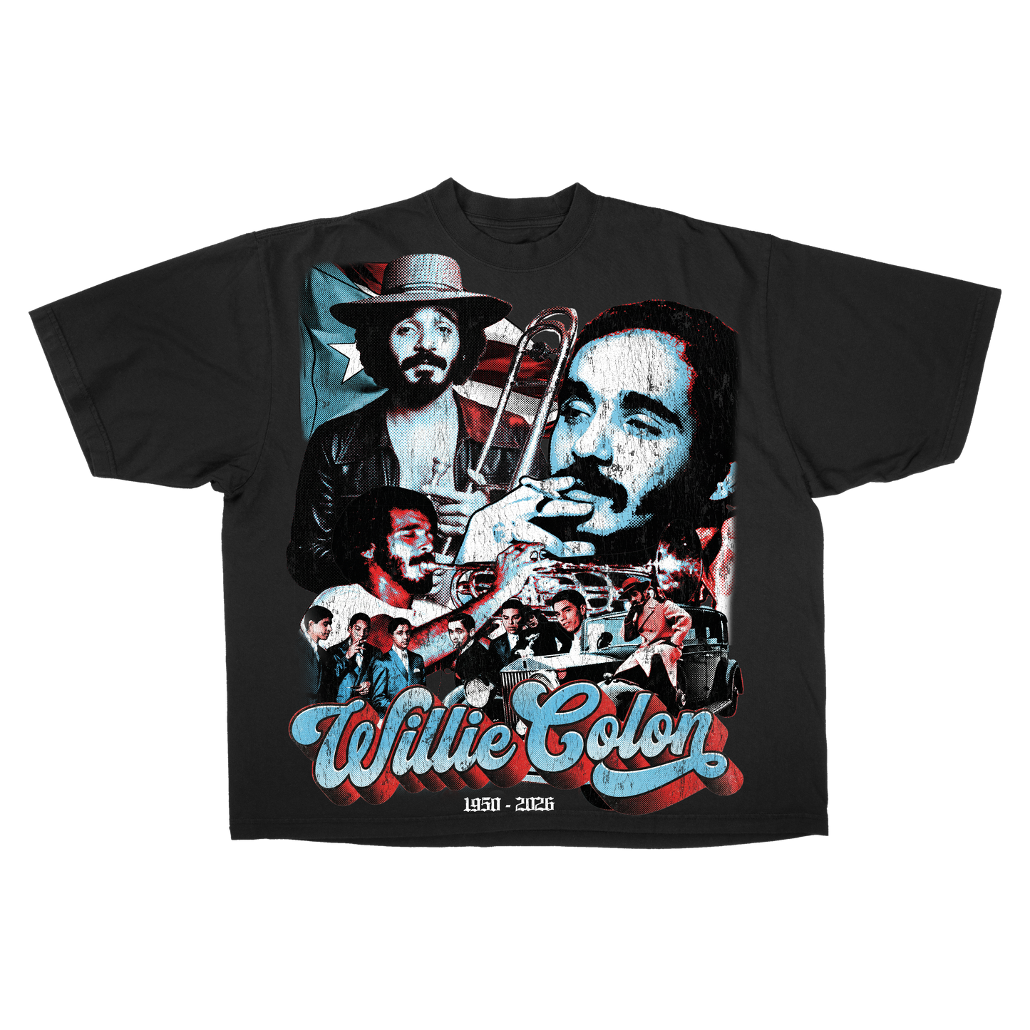 MADEBYNANO®️ WILLIE COLON T-SHIRT - BLK