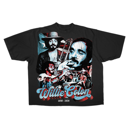 MADEBYNANO®️ WILLIE COLON T-SHIRT - BLK