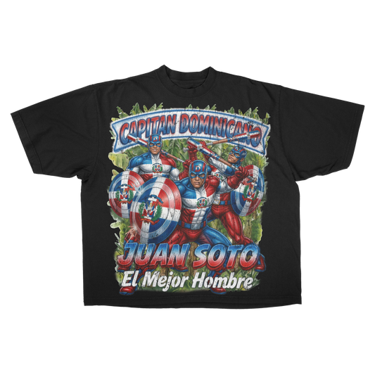 MADEBYNANO®️ CAPITÁN DOMINICANO T-SHIRT - BLACK