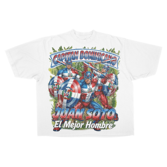 MADEBYNANO®️ CAPITÁN DOMINICANO T-SHIRT - WHITE